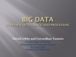 David Gibbs and Govardhan Tanniru Georgia State University Department of Computer Science