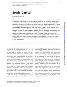 Erotic Capital - Catherine Hakim
