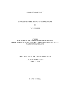 athabasca university change in systems: theory and implications by