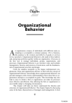 Organizational Behavior