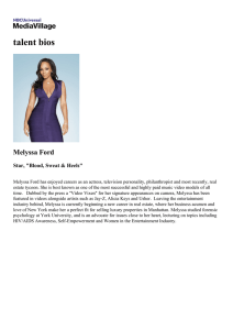 talent bios Melyssa Ford