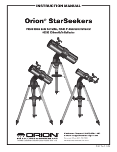 orion® starseekers - NexStar Resource Site