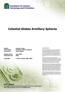 Celestial Globes Armillary Spheres