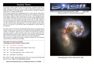 April - Bristol Astronomical Society