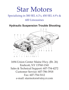 Hydraulic Suspension Trouble Shooting Guide