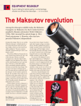 The Maksutov revolution