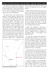 September Globular Clusters - Salisbury Plain Observing Group