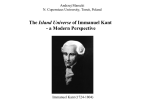 The Island Universe of Immanuel Kant - EU-HOU