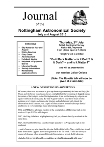 July-August 2015 - Nottingham Astronomical Society