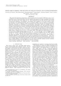 DENSE CORES IN PERSEUS - Harvard