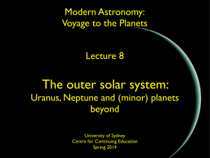 The outer solar system: