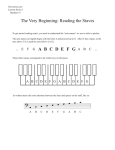 printout on reading the staves