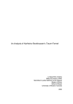 An Analysis of Karlheinz Stockhausen`s Traum