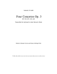Four Concertos Op. 3 - CCARH - CCARH Publications: Scores and