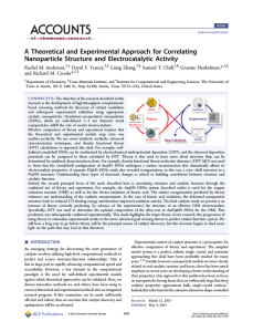 A Theoretical and Experimental Approach for Correlating
