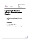 Lightning Detection System for Ionospheric Studies