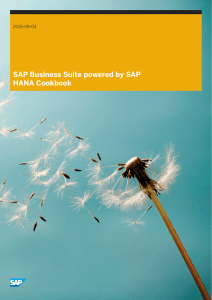 SAP Business Suite powered by SAP HANA Cookbook
