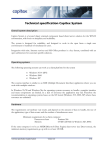 Technical specification Capitex System