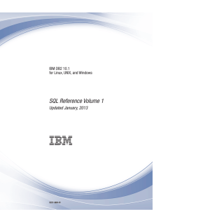 DB2 10.1 LUW – SQL Reference Volume 1 – IBM, Inc