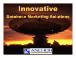 Database Marketing Solutions - Anchor Computer