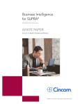 Business Intelligence for SUPRA® WHITE PAPER