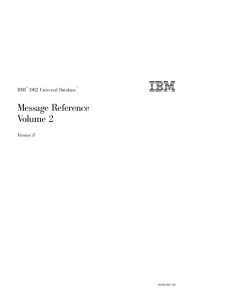 IBM® DB2 Universal Database
