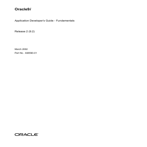 Oracle9i Application Developer`s Guide