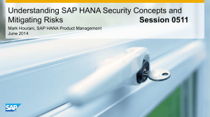 Understanding SAP HANA Security Concepts and