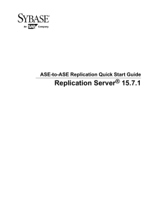 ASE-to-ASE Replication Quick Start Guide