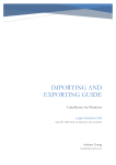 Importing and exporting guide