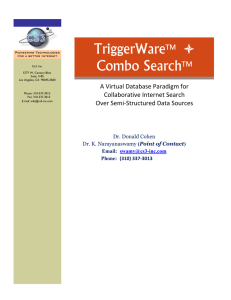 TriggerWare-ComboSearch Technology Overview