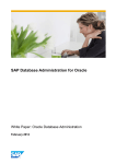 SAP Database Administration for Oracle