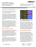 eXtremeDB® In-Memory Database System (IMDS) for Financial