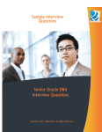 Sample Interview Questions Senior Oracle DBA Interview Questions