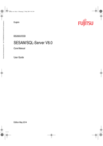 SESAM/SQL-Server V8.0 BS2000/OSD Core Manual