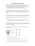 Practice questions for centripetal motion