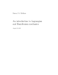 An introduction to Lagrangian and Hamiltonian mechanics