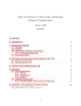 Intro to/Review of Newtonian Mechanics (Symon Chapter One)