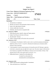 17411 Sample Test Paper-I