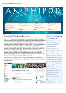 Amphipod Newsletter 37 (2013) - World Register of Marine Species
