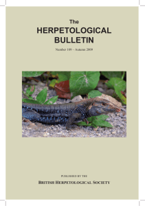 View - The British Herpetological Society
