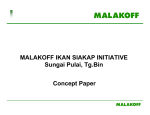 MALAKOFF IKAN SIAKAP INITIATIVE Sungai Pulai, Tg.Bin Concept