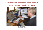 Conservation synthesis case study: Cusuco