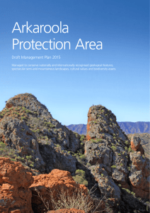 Arkaroola Protection Area Draft Management Plan 2015