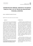 distribution and temporal variation of the benthic fauna in a tidal flat