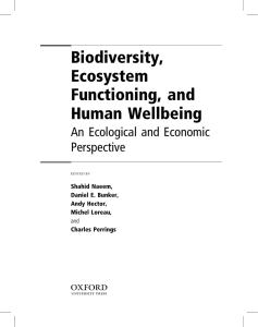 Biodiversity, Functioning - School of Natural Resources and