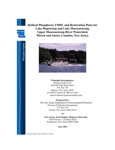 Refined Phosphorus TMDL and Restoration Plans for Lake
