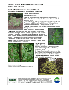 Invasive Plants Fact Sheet - Friends of Hopewell Valley Open Space