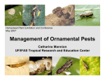 Management of Ornamental Pests