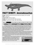 FACT SHEET: desmatosuchus